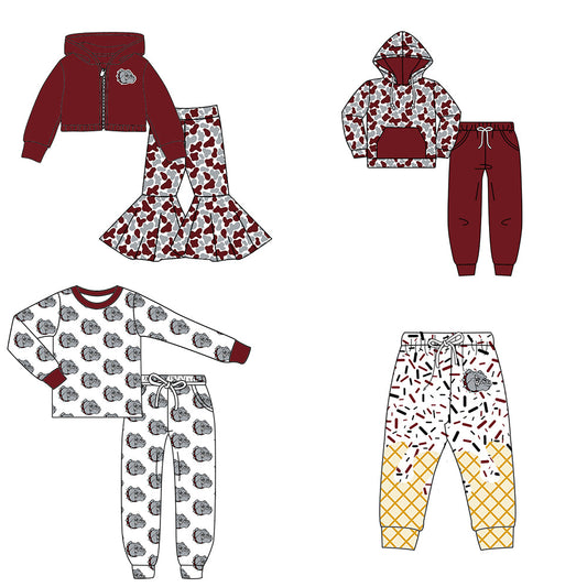 ( Moq 5 each style ) Baby Boy Girl Team Cheer Sibling Dogs Set 8.7