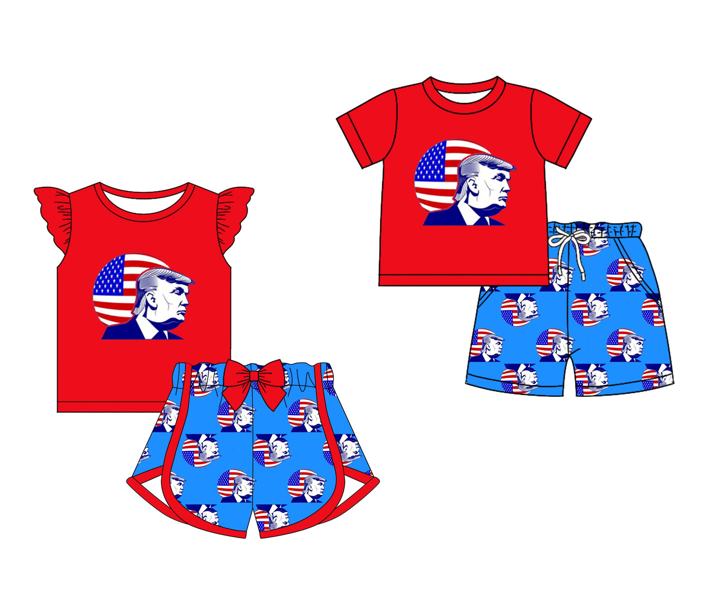 Baby Boy Girl Short Sleeves Sibling Set ( Moq 5 Each Style ) 12.31
