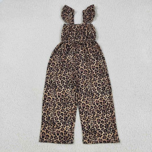 Baby Girl Short Sleeves Leopard Pants Jumpsuit RTS