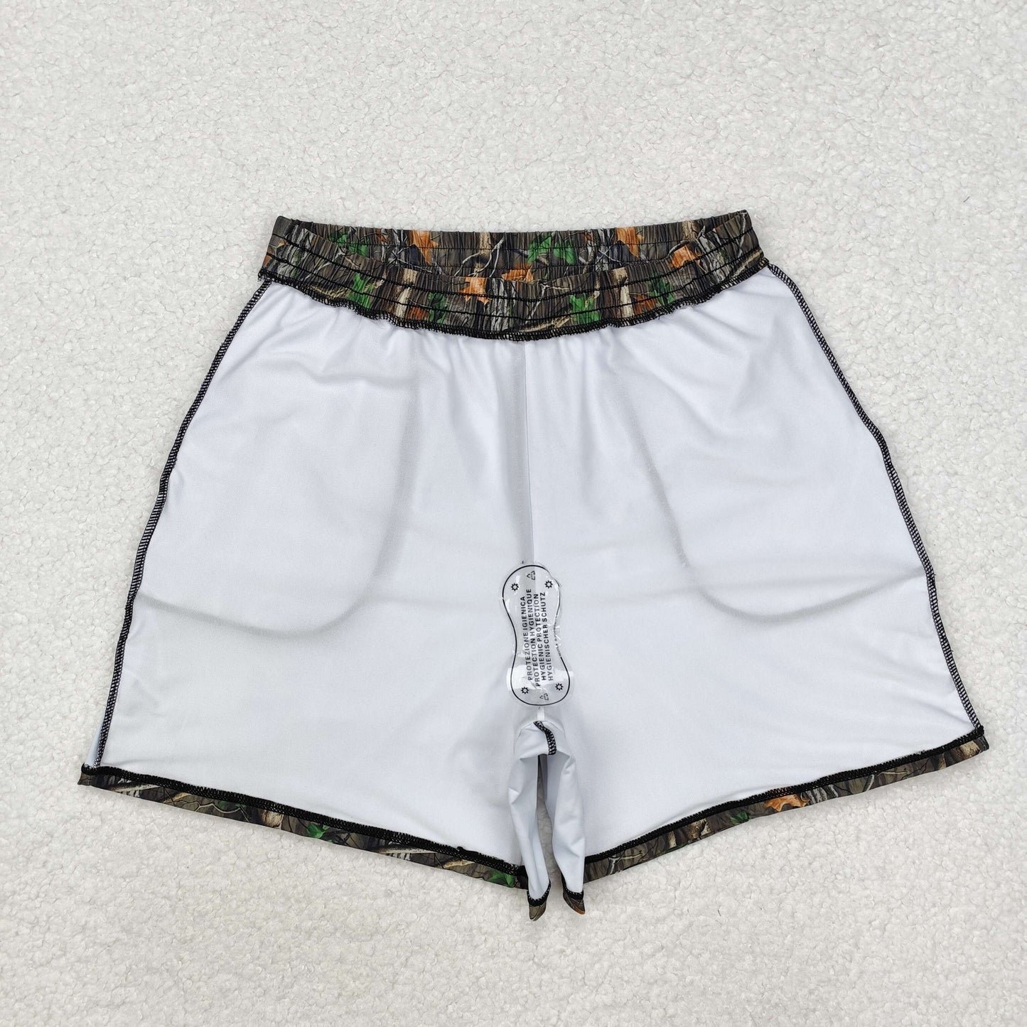 Adult Men Swim Trunks Camo Pocket Summer Beach Shorts