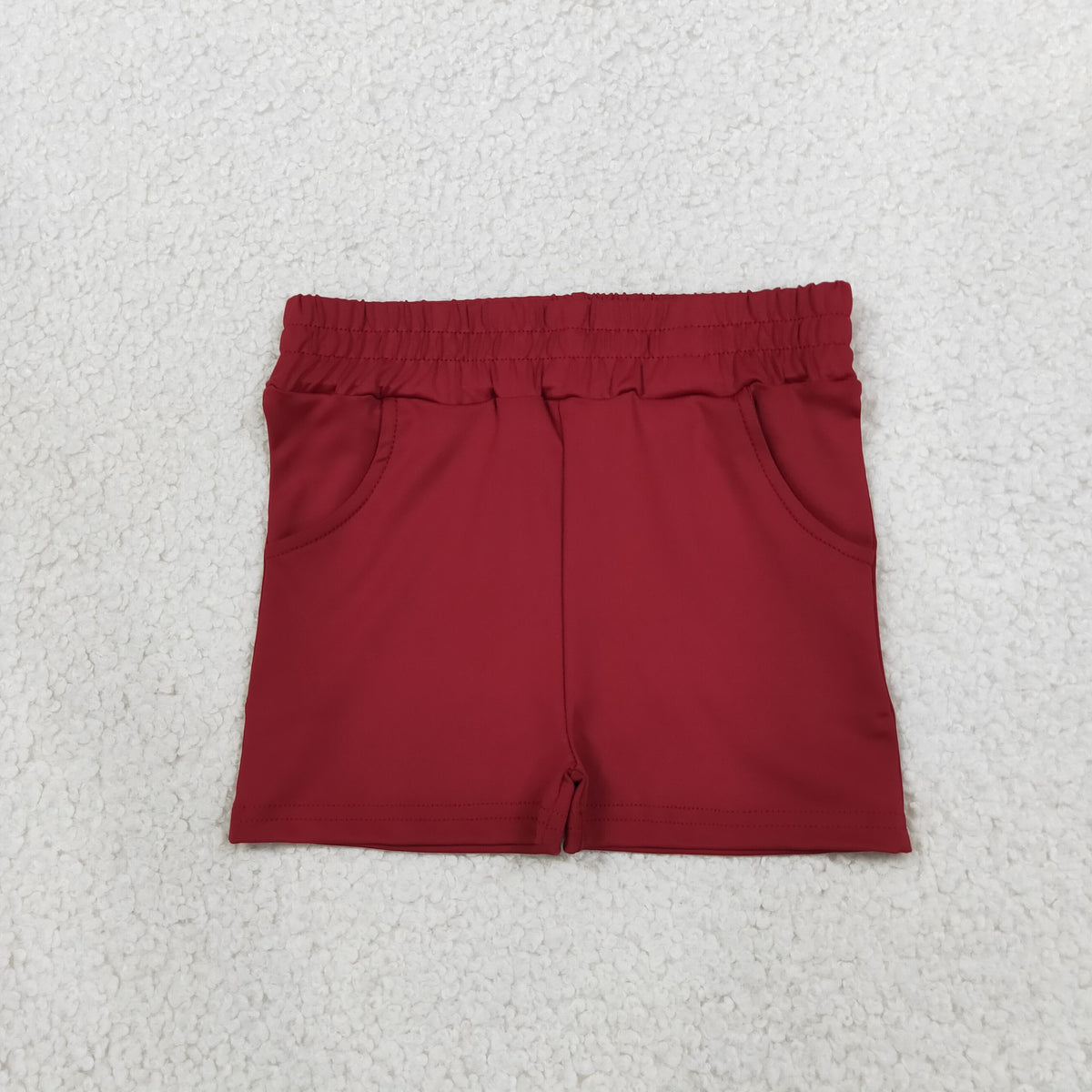 Baby Girls Kids Pockets Shorts Bottoms Yoga Active Dark Red Clothes RTS