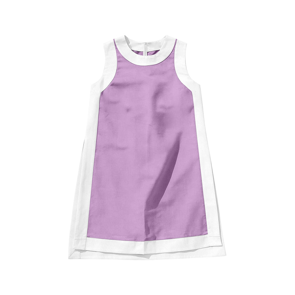 ( Moq 5 ) Preorder Baby Girls Kids Sleeveless Pink Yoga Active Knee Length Dress