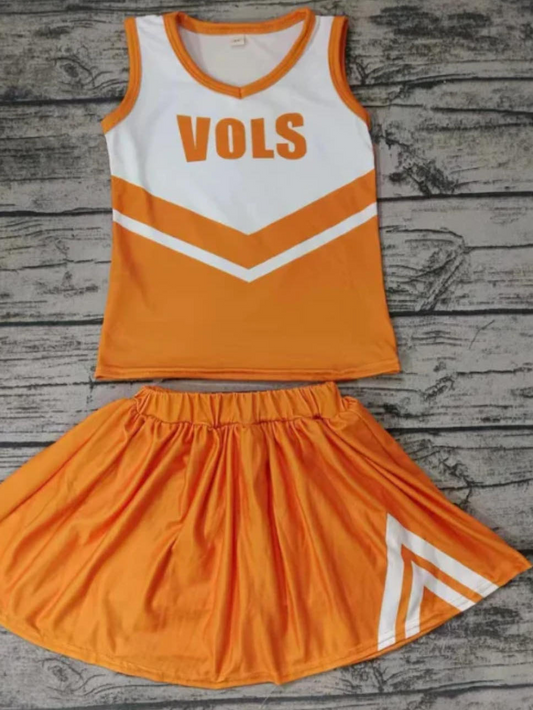Baby Girl Vols Team Shirt Shorts Skirt Set