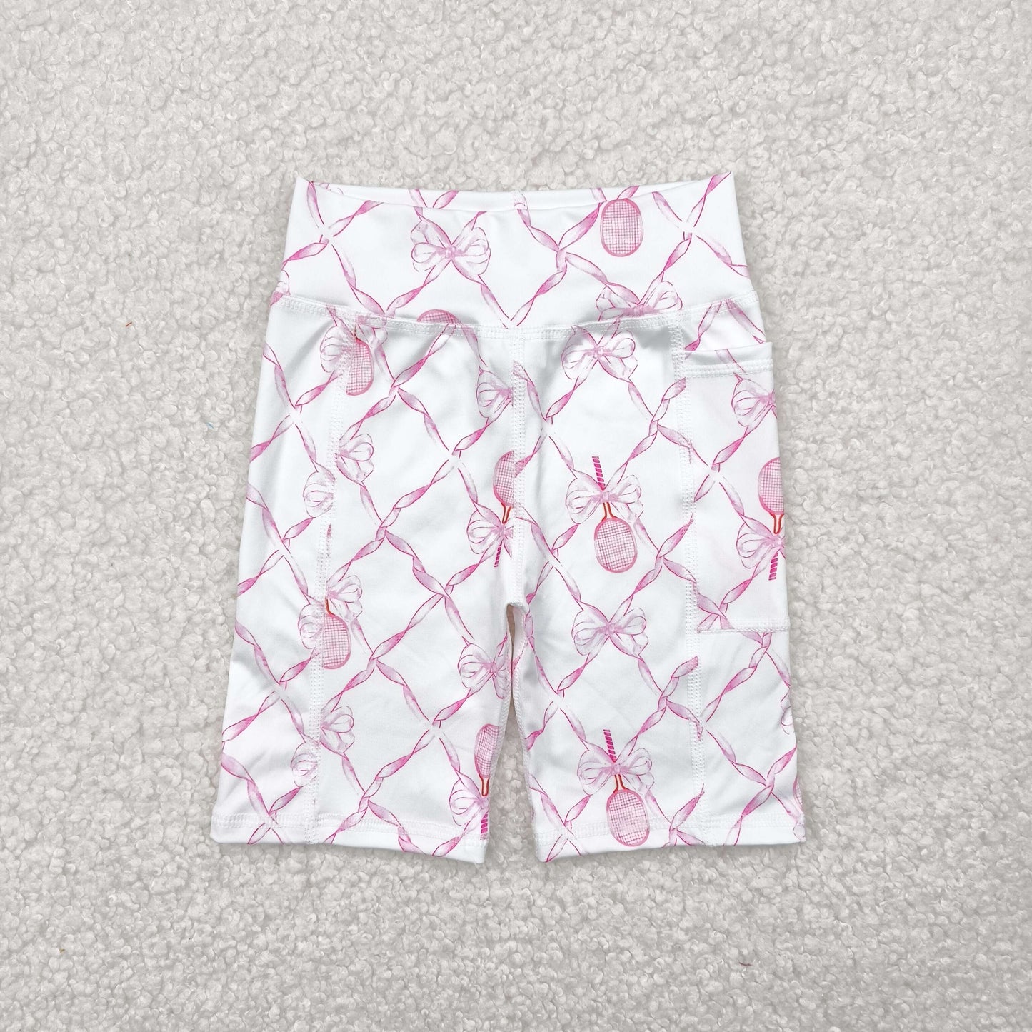 Baby Kids Toddler Pink Bows Yoga Active Shorts Bottoms RTS