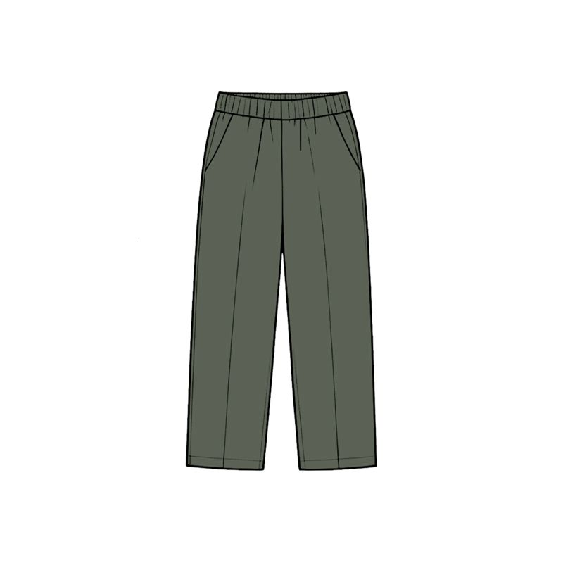 ( Moq 5 ) Baby Boys Kids Pockets Olive Pants Bottoms Cotton Clothes