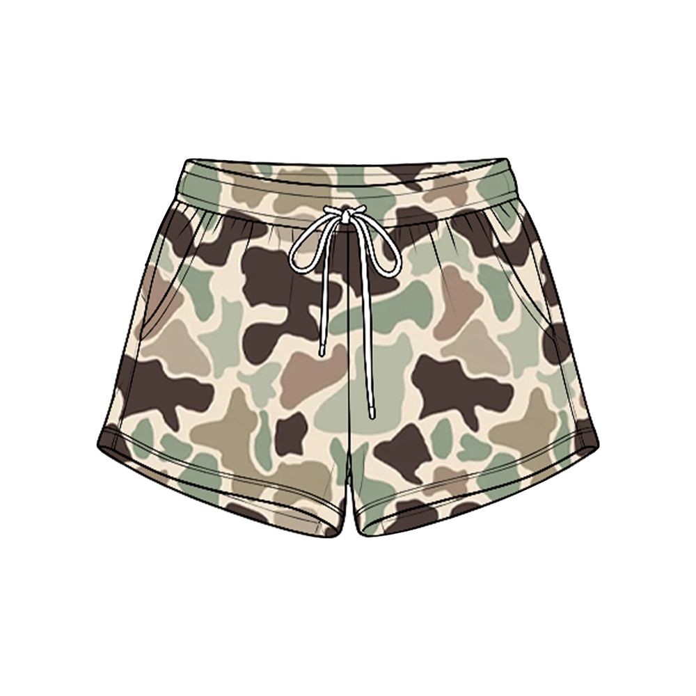 ( Moq 5 ) Preorder Baby Boys Kids Pockets Shorts Bottoms Camo Clothes