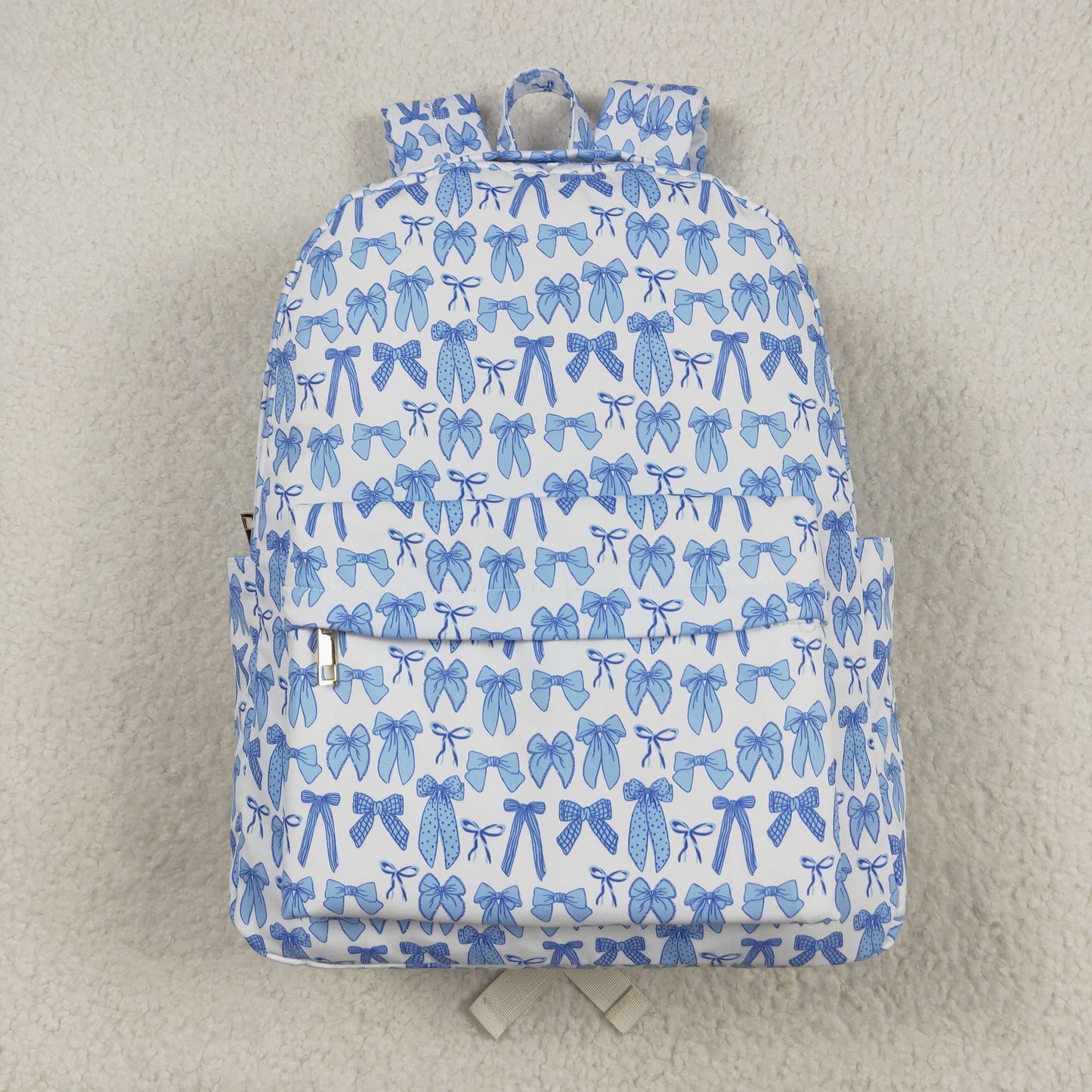 Baby Girl Toddler Blue Bows Backpack Bags RTS