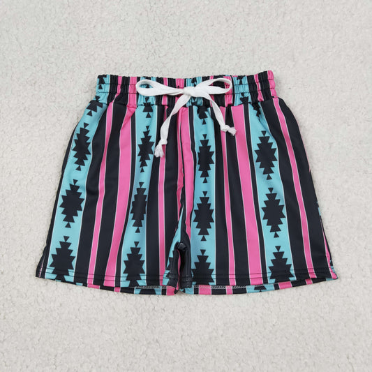 Baby Boy Western Aztec Stripes Swimming Trunks Shorts Bottoms RTS
