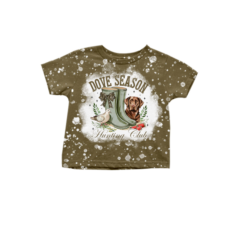 Baby Boy Short Sleeves Dog Hunting Shirt ( Moq 5 Each Design )11.26