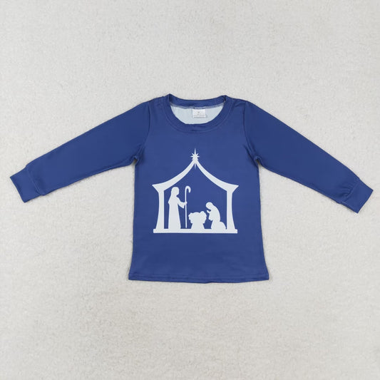Baby Boy Long Sleeves Nativity Shirt