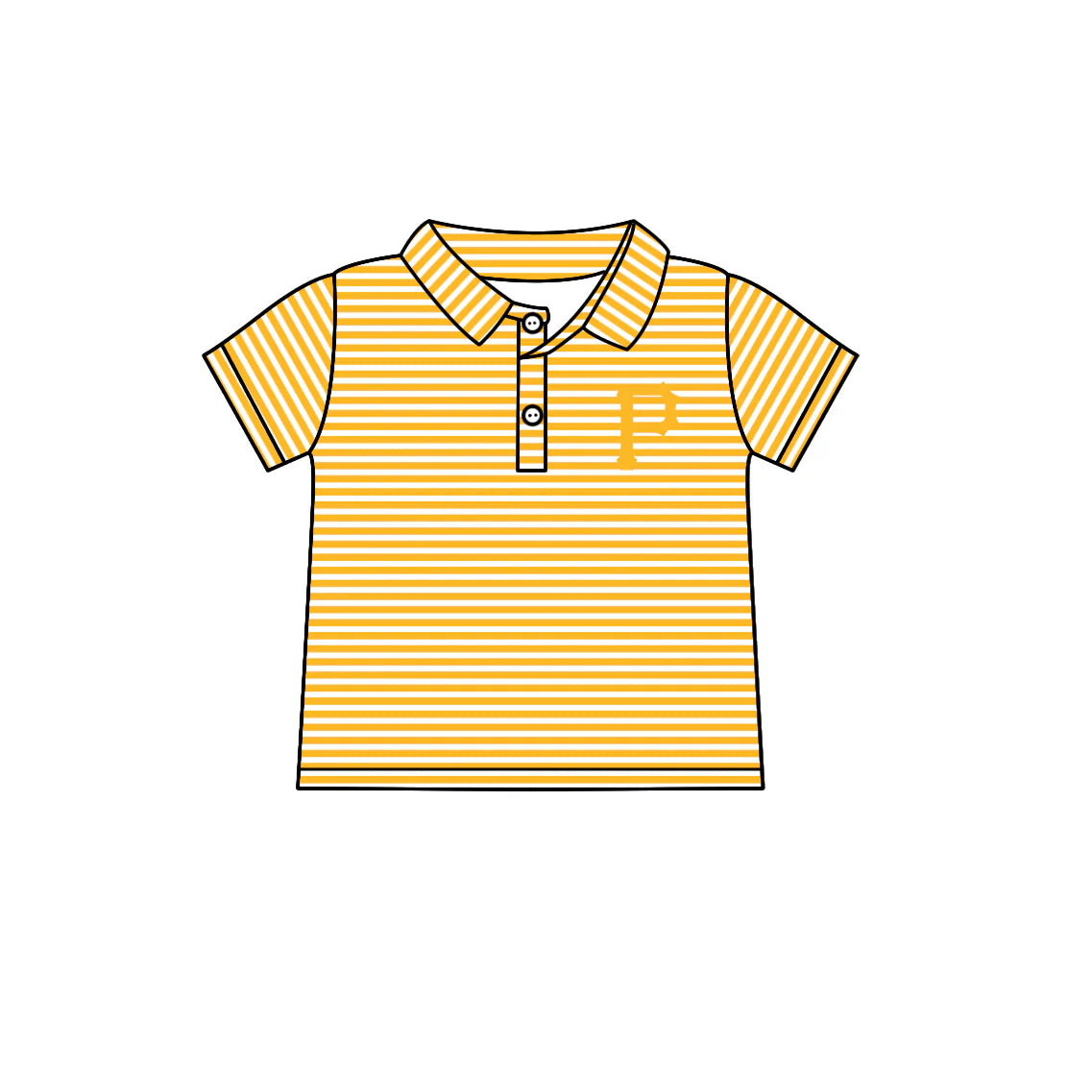 ( Moq 5 each style ) Baby Boy Girl Toddler P Team Yellow Bows Sibling Shirt Dress Set 6.21