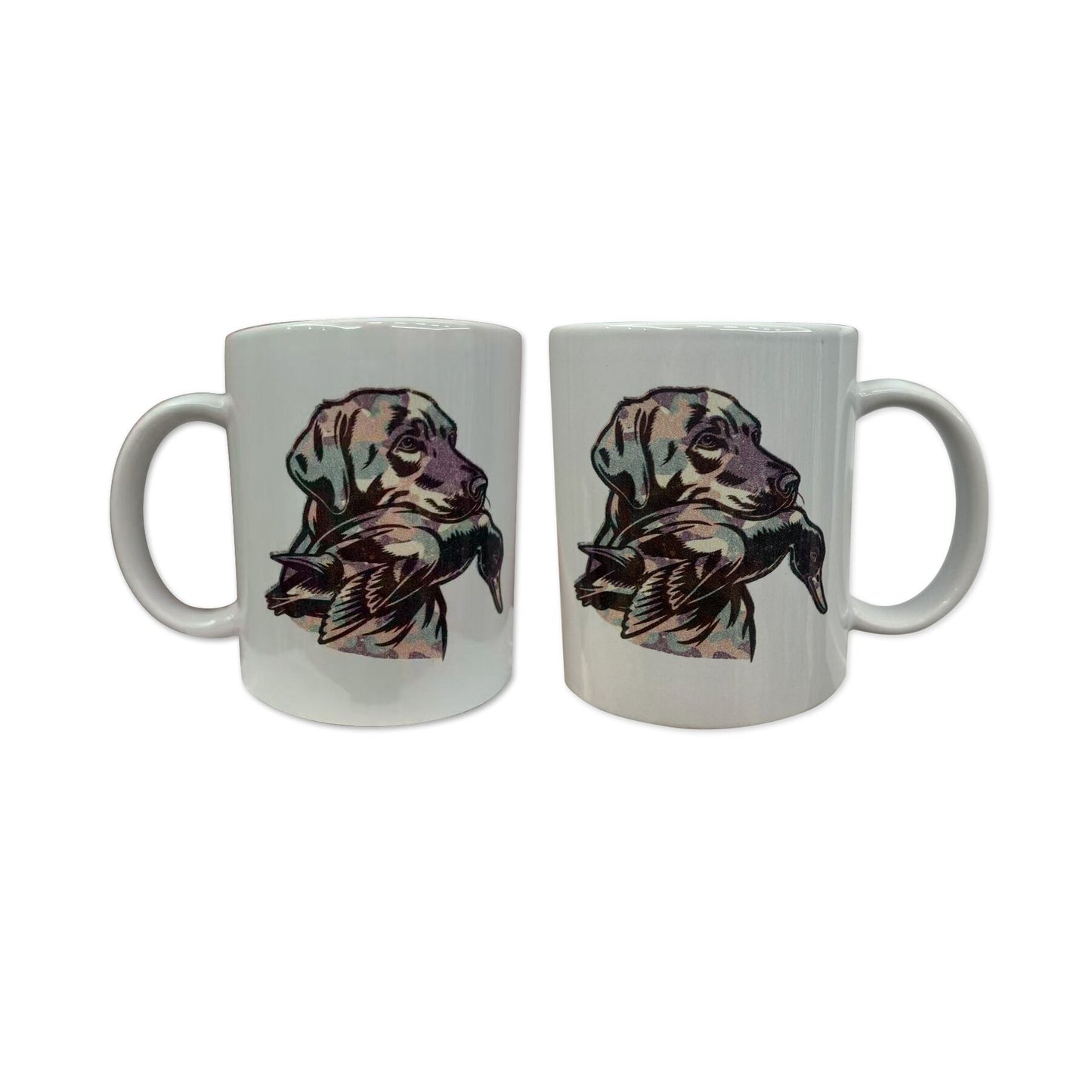 Ceramic Mug Dog Duck Hunting Cup Free Sipping RTS
