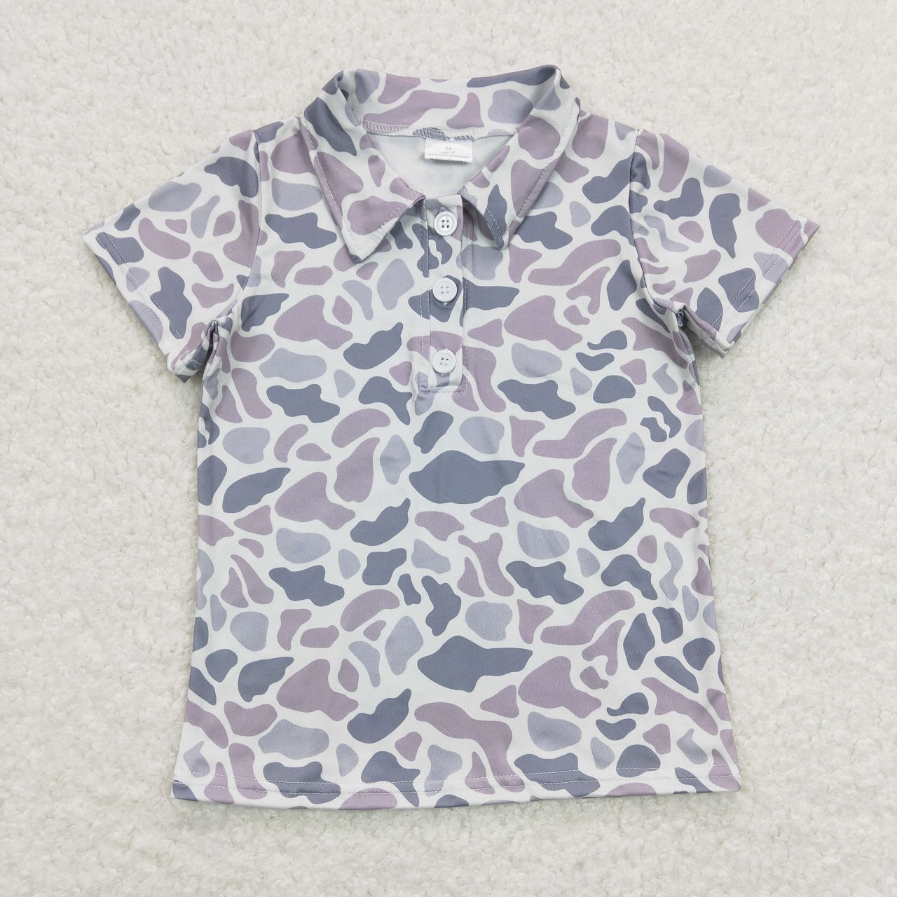 Sibling ( 1-6 ) Boys Kids Short Sleeves Camo Buttons Shirt Tops RTS