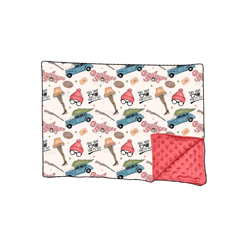 ( Moq 5 ) Preorder Baby Girls Kids Christmas Blanket