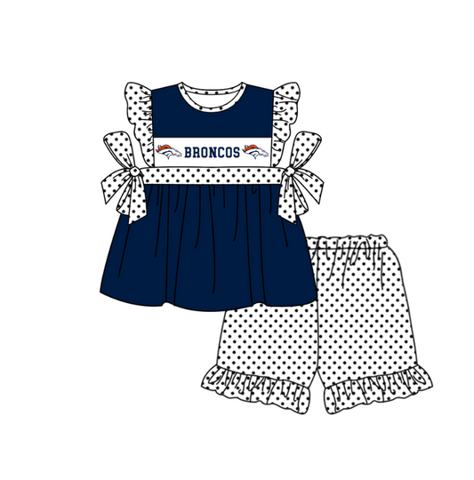 ( Moq 5 ) Baby Girls Toddler Short Sleeves Tunic Dots Shorts Team Set