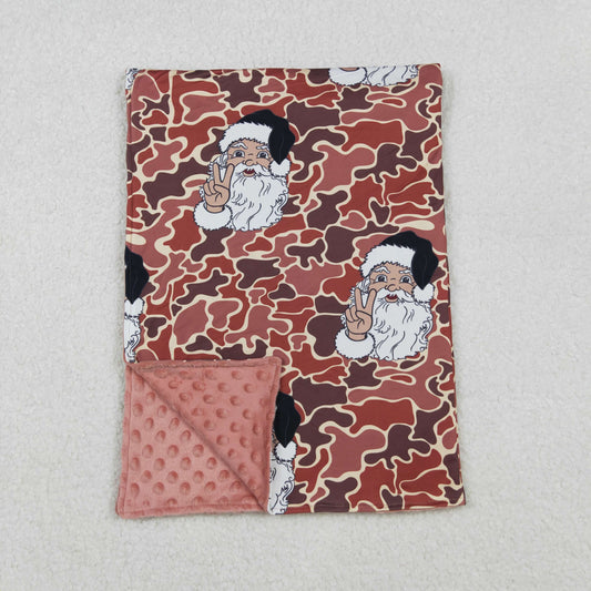 Baby Kids Christmas Santa Camo Blanket RTS