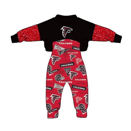 Baby Girl Long Sleeves Tops Team Jumpsuit Fall Clothes Set Moq 5