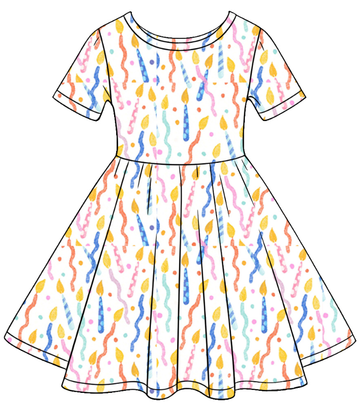 ( Moq 5 Each Style ) Sibling Baby Girls Kids Birthday Sets Dress Summer Clothes