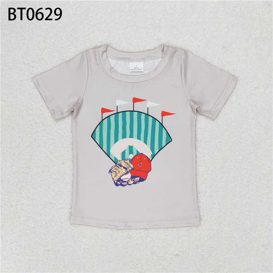 Baby Boy Short Sleeves Baseball Shirt Tops