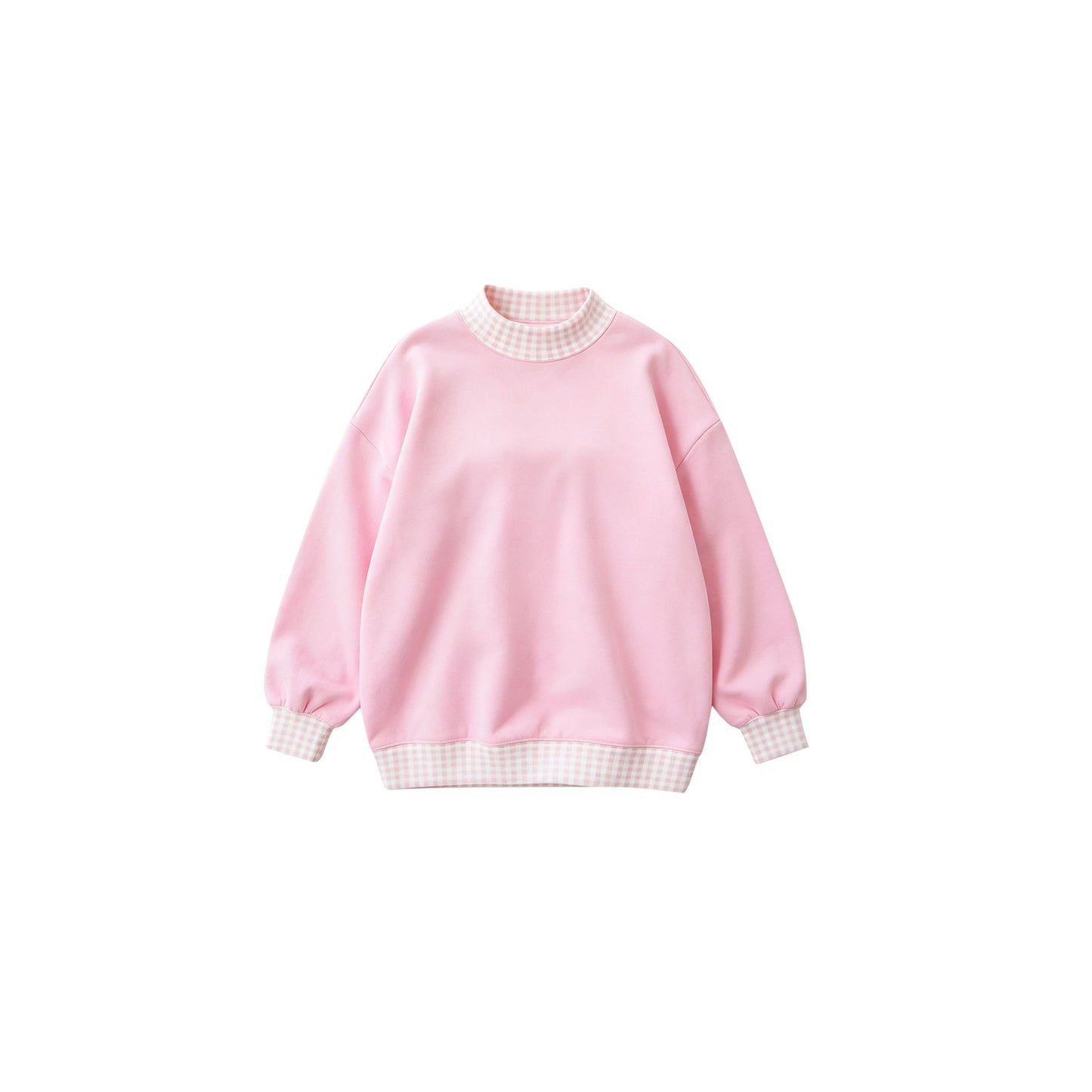 ( Moq 5 ) Preorder Baby Girls Kids Long Sleeves Light Pink Pullover Shirt Tops Clothes