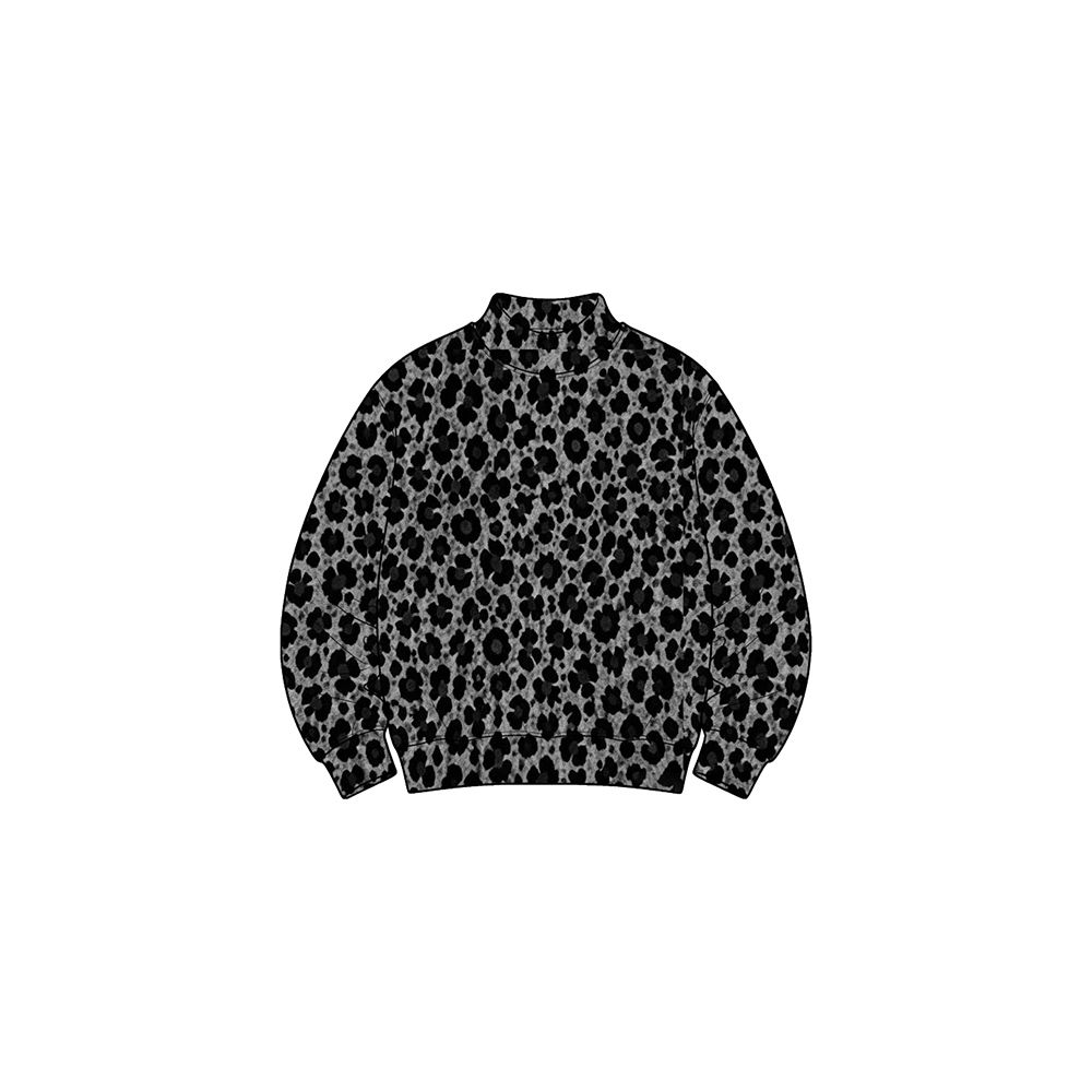 ( Moq 5 ) Preorder Baby Girls Toddler Long Sleeves Black Leopard Shirt Tops Yoga Active Clothes
