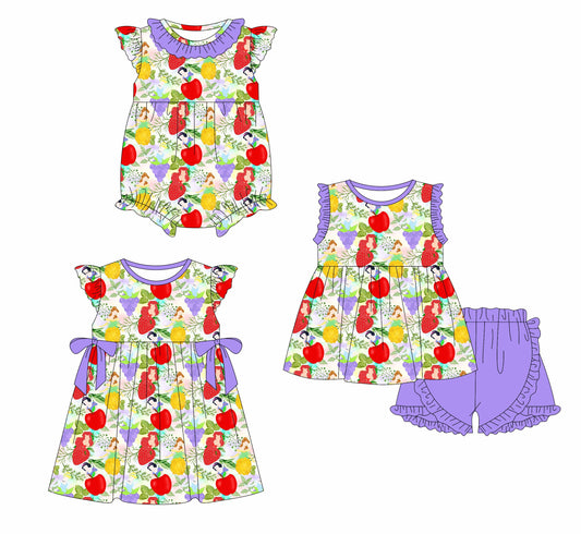 Baby Girl Fruits Sibling Dress Romper Set ( Moq 5 Each Style ) 1.4