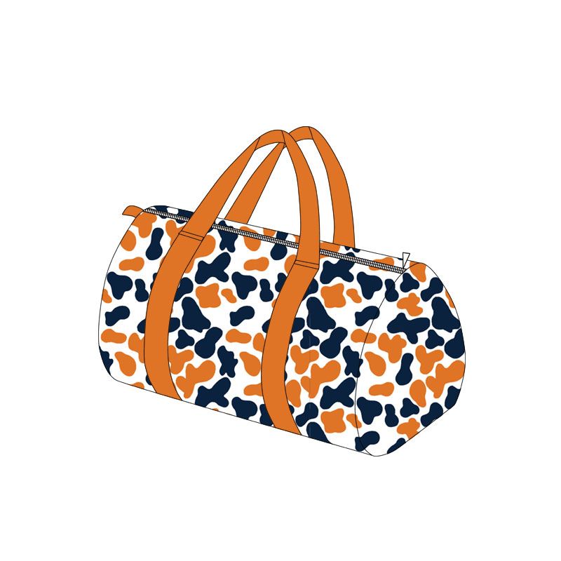( Moq 5 ) Preorder Toddler Kids Adult Orange Navy Camo Print Travel Package Gym Bag