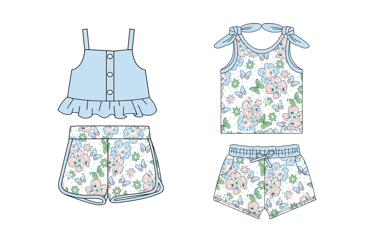 Baby Girl Butterfly Flower Sibling Set ( Moq 5 Each Style ) 1.23