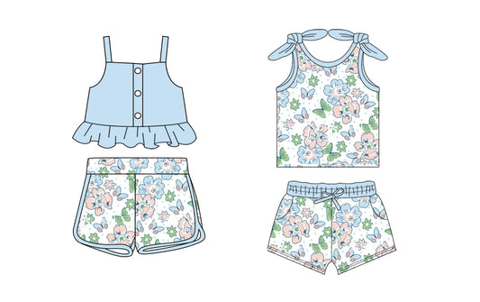 Baby Girl Butterfly Flower Sibling Set ( Moq 5 Each Style ) 1.23
