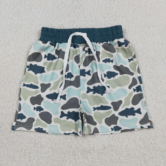 Baby Boys Kids Fish Camo Shorts Bottoms Summer Clothes RTS