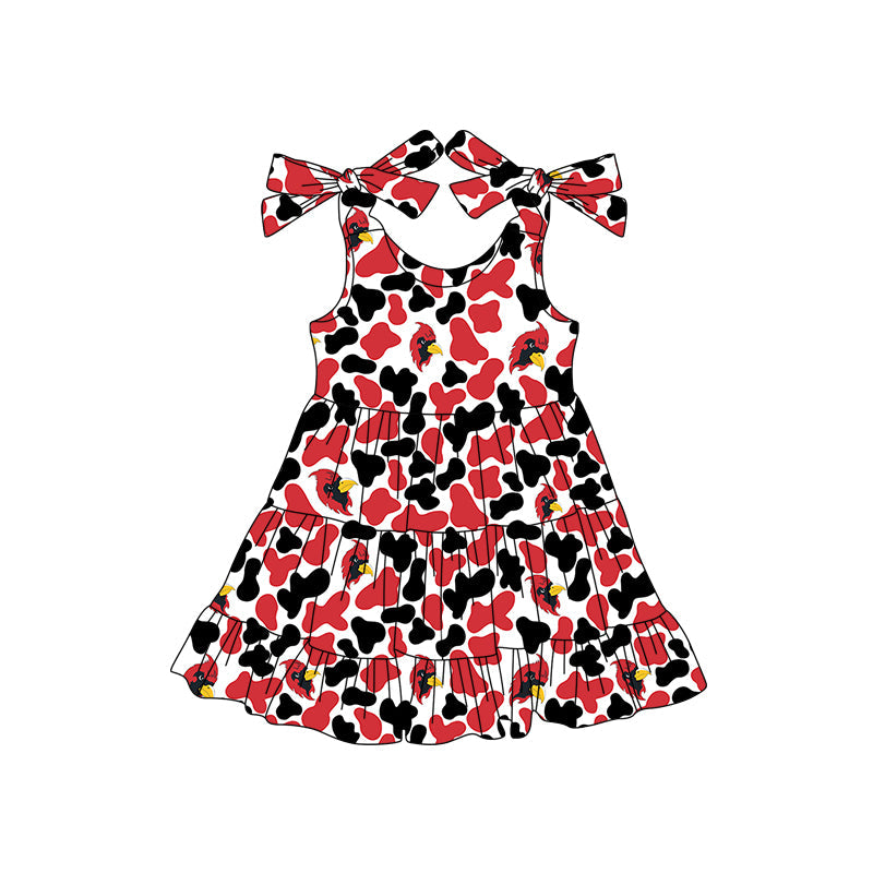 ( Moq 5 each style ) Baby Boy Girl Team Cheer Sibling Shirt Camo Dress Set 8.5