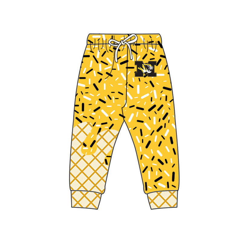 ( Moq 5 each style ) Baby Boy Girl Team Tiger Sibling Yellow Shirt Dress Set 8.21