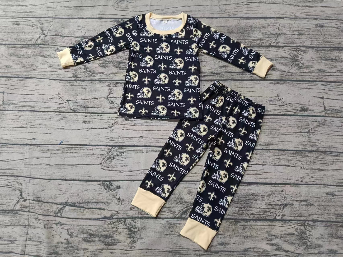 Baby Boy Long Sleeves Shirt Pants Team Pajamas Set Moq 5