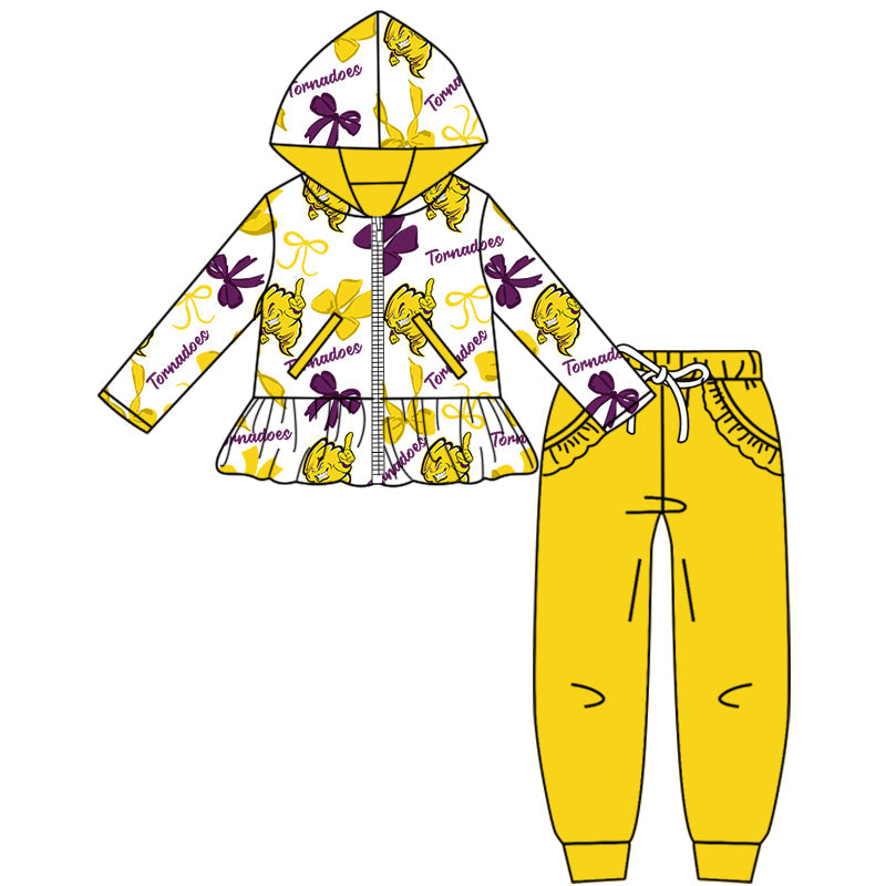 ( Moq 5 each style ) Baby Boy Girl Team Cheer Sibling Shirt Bows Dress Set 8.13