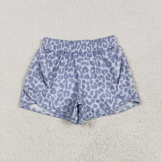 Baby Girl Grey Camo Yoga Active wear Bottoms Shorts RTS