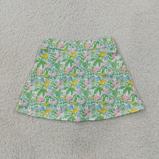Baby Girls Kids Flower Skirt Shorts Bottoms Yoga Active Clothes RTS