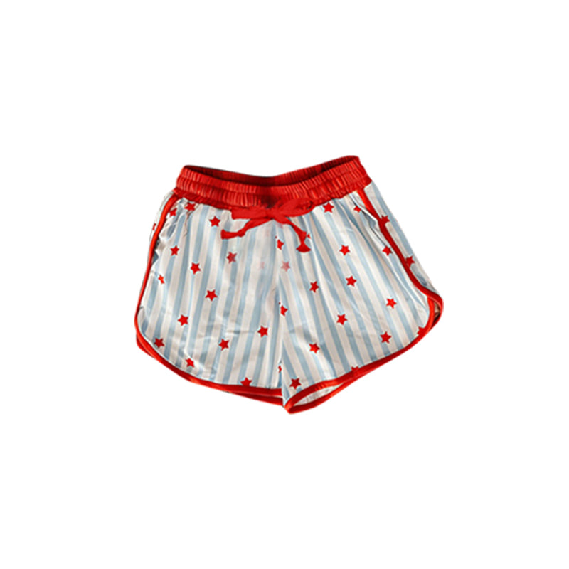( Moq 5 ) Preorder Adult Women Stars Stripes 4th of July Summer Shorts Bottoms