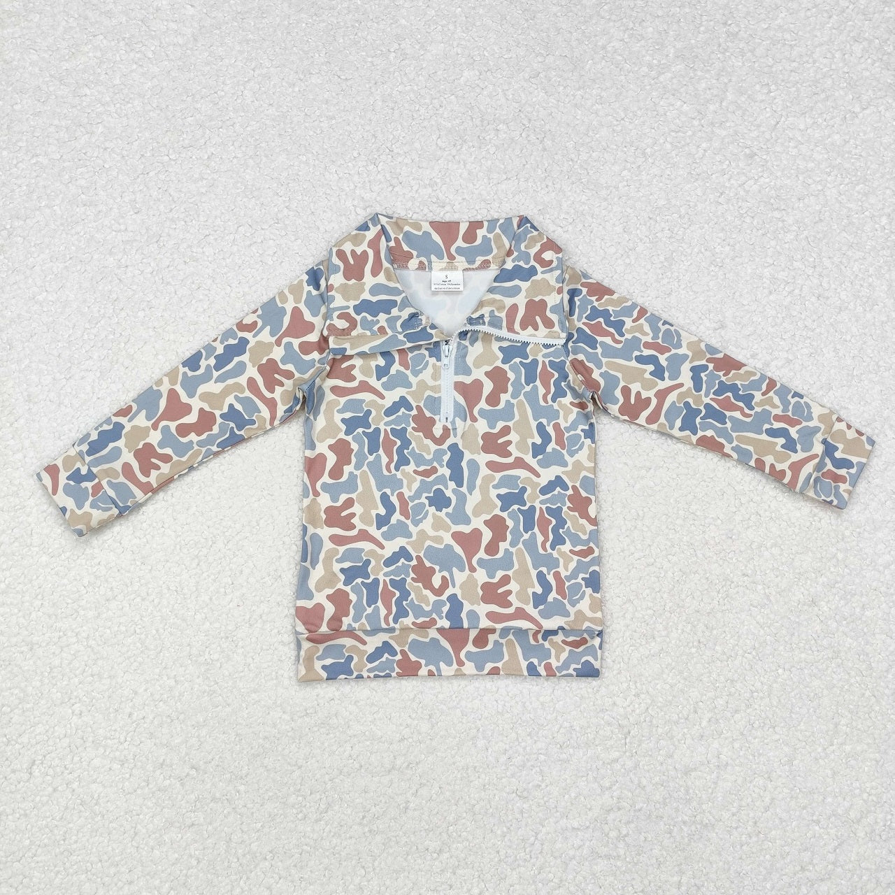 Sibling Boys Kids Long Sleeves Ducks Dogs Deer Camo Zipper Shirt Pullover Tops Clothes RTS