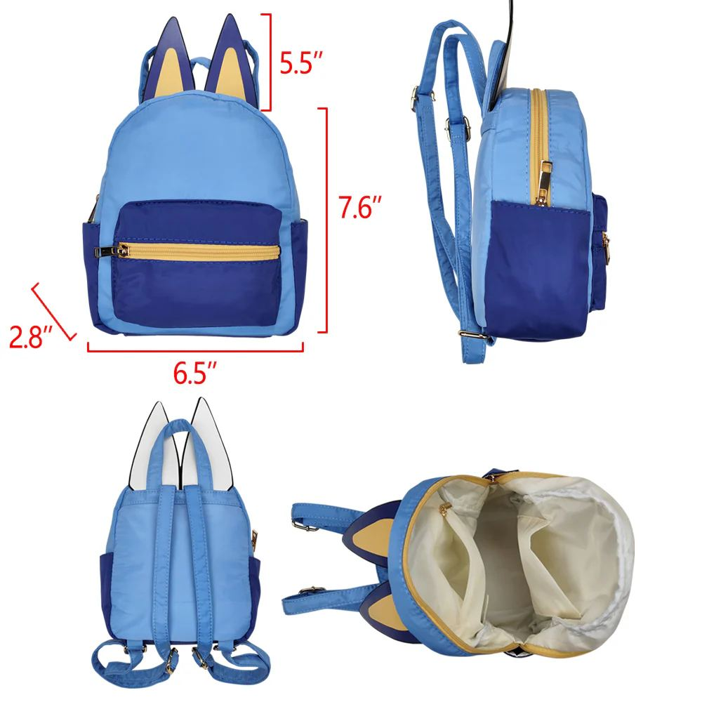 Baby Toddler Kids Cartoon Dog Ears Blue Backpack Bag RTS