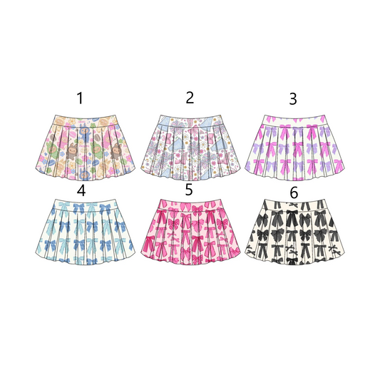 Baby Girl Bows Sibling Shorts Skirt Skorts Bottoms ( Moq 5 Each Style ) 4.2