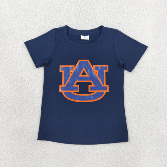Baby Boy Kids Short Sleeves Navy Shirt Team Clothes RTS
