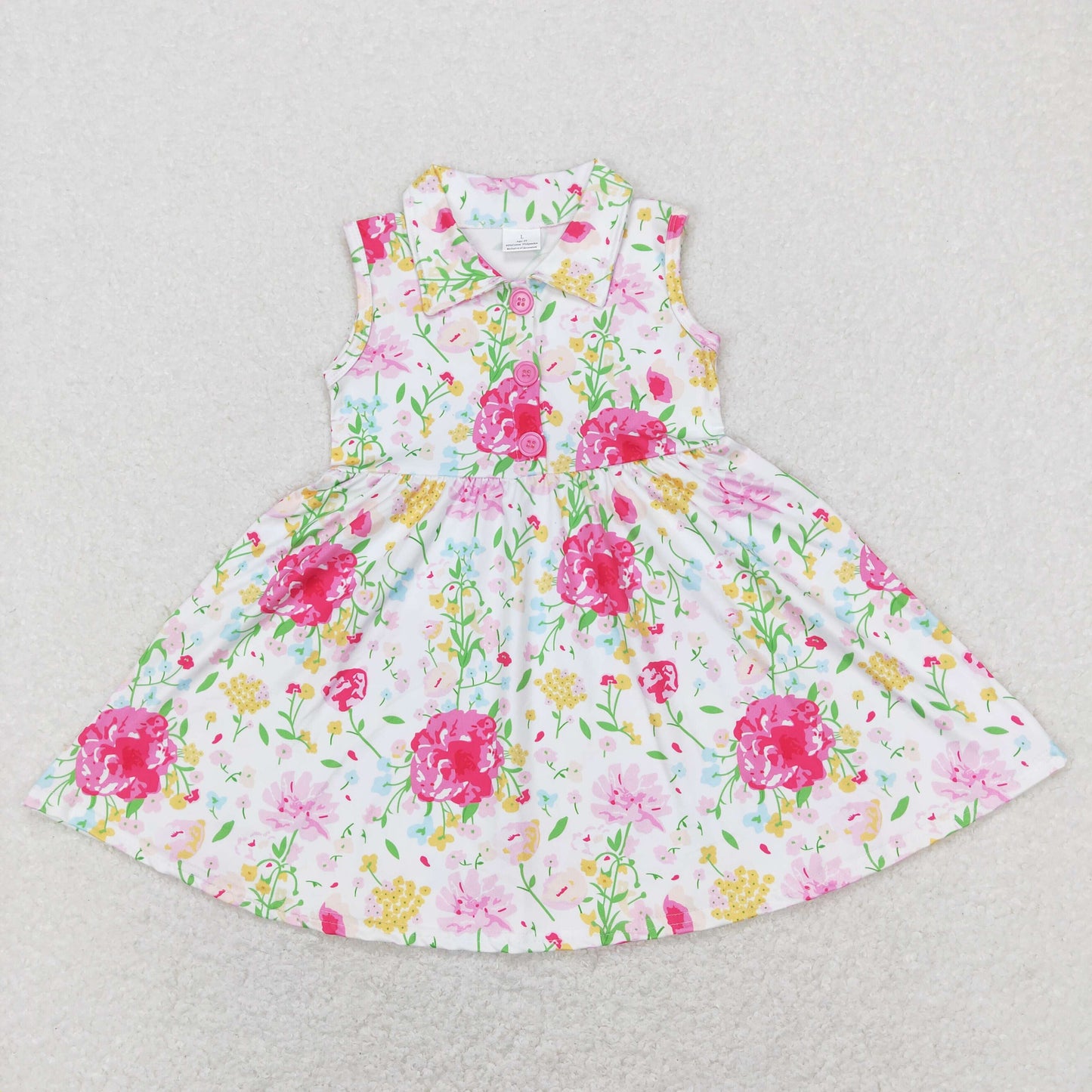 GSD0546 Baby Girl Sleeveless Floral Dress