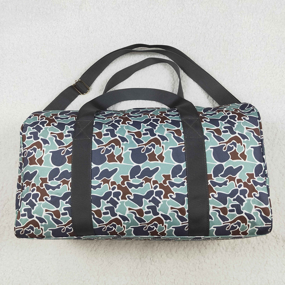 Kids Girl Adult Women Camo Western Cow Sibling Duffel Gym Bags