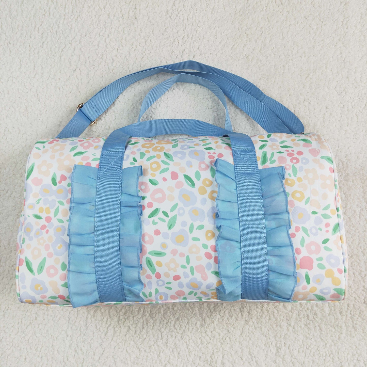 Kids Girl Adult Ruffle Flower Gym Duffle Bag Sibling Bags