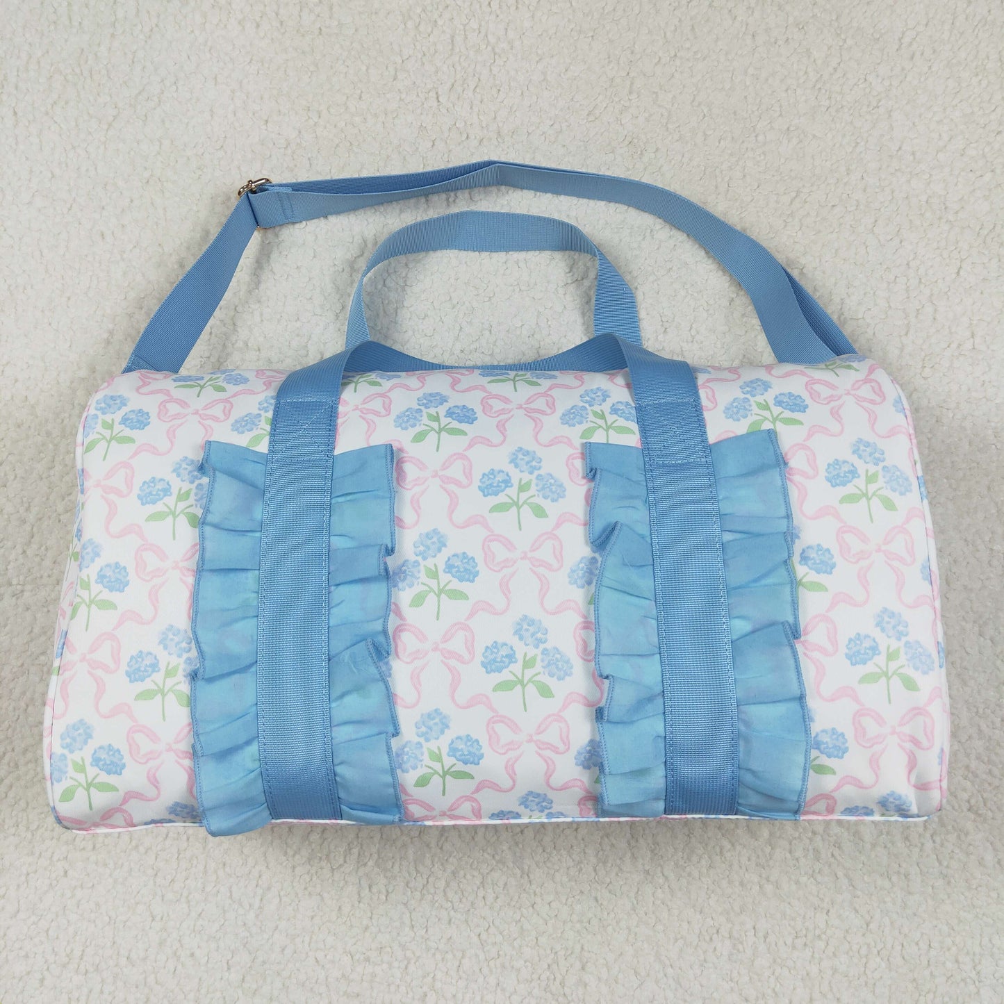 Kids Girl Adult Ruffle Flower Gym Duffle Bag Sibling Bags
