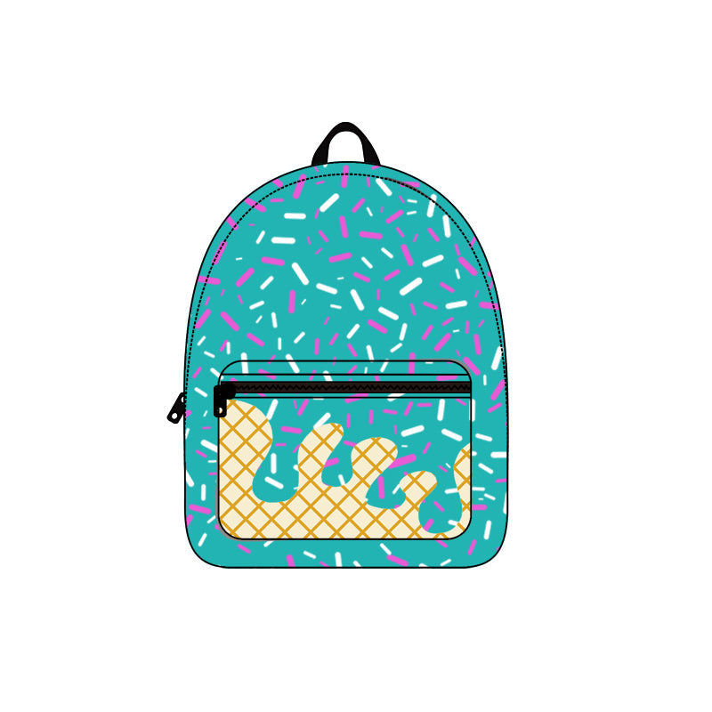 ( Moq 5 ) Preorder Kids Boy Drips Green Bag Backpack