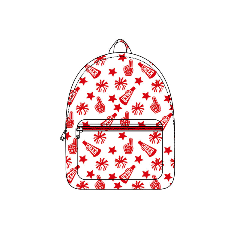 ( Moq 5 ) Preorder Baby Girl Toddler Team Cheer Red Backpack Bags