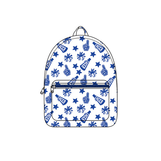 ( Moq 5 ) Preorder Baby Girl Toddler Team Cheer Blue Backpack Bags
