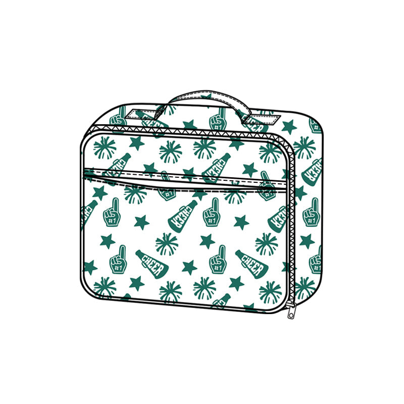 ( Moq 5 ) Preorder Baby Girl Kids Team Cheer Green Lunch Box Picnic Thermal Bag