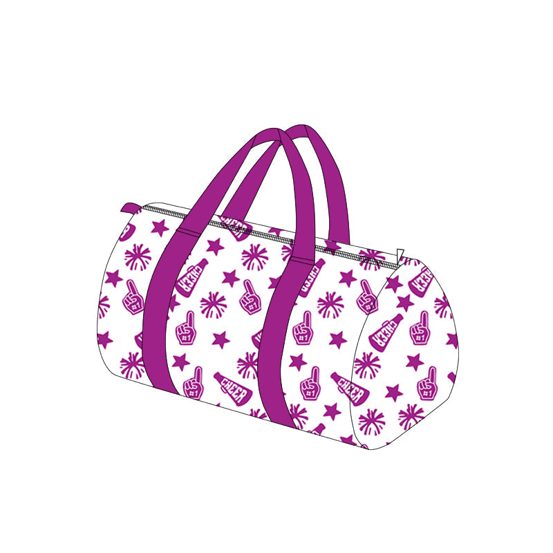 ( Moq 5 ) Preorder Kids Girl Adult Team Cheer Purple Gym Bag